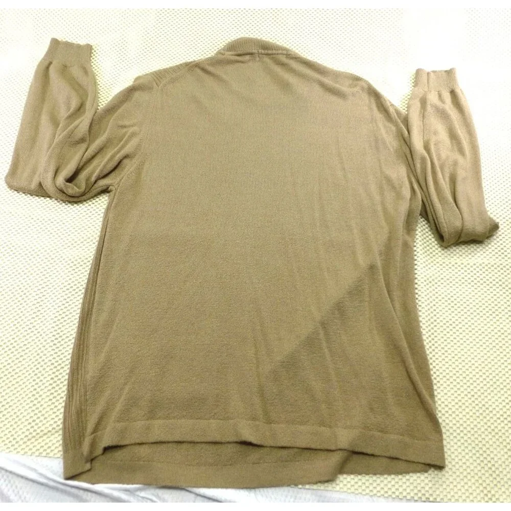 Vintage Bachrach Made In Italy Ribbed Tan Knit Pullover Sweater M - Picture 6 of 7